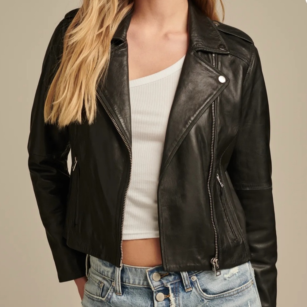 Lucky Brand Black Leather Jacket